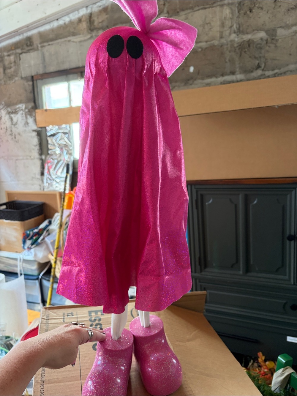 Pink Halloween Tall Ghost